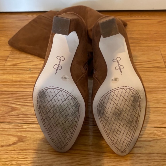 Jessica Simpson Minerva Knee High Boot in Suede Tan - Picture 4 of 6